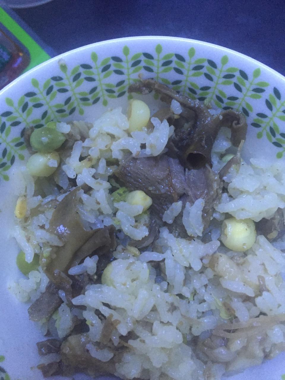 孜然肉焖饭快手必备的做法