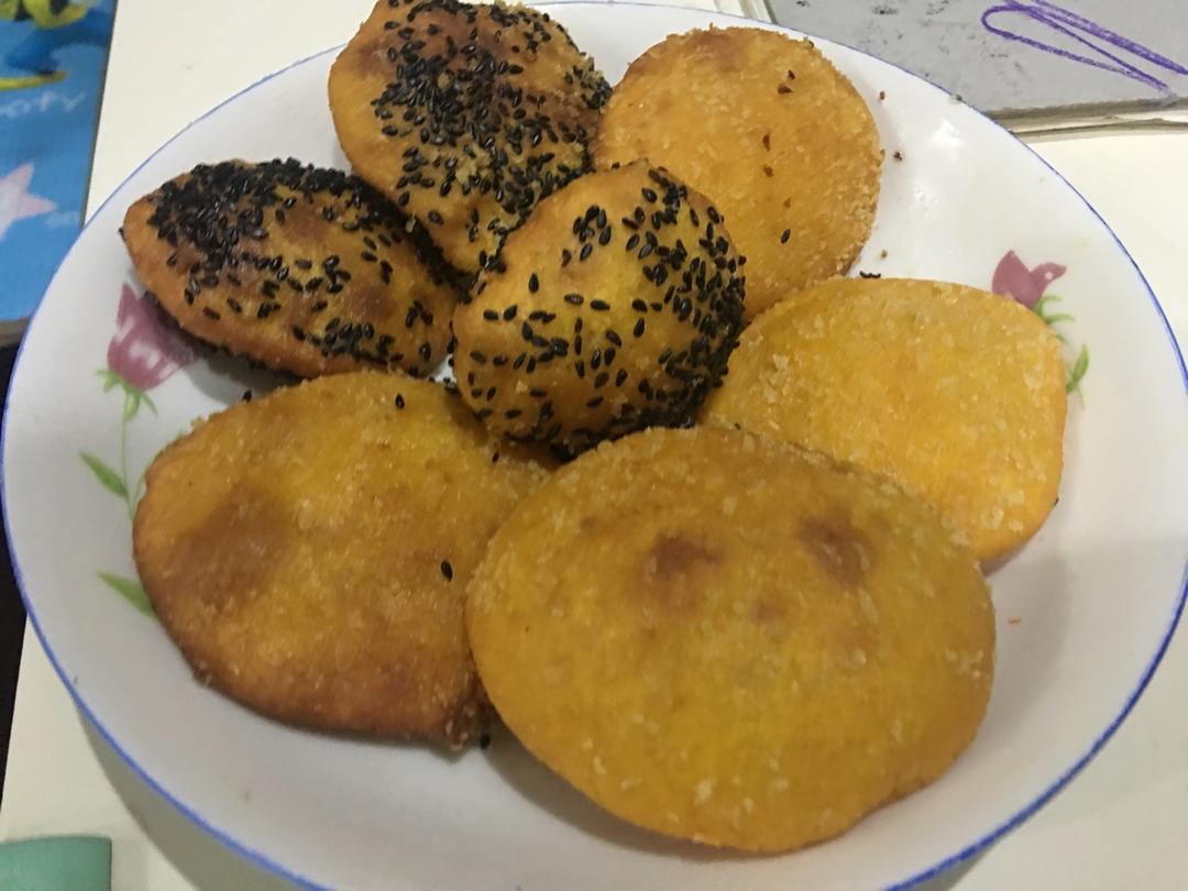 雪花南瓜饼