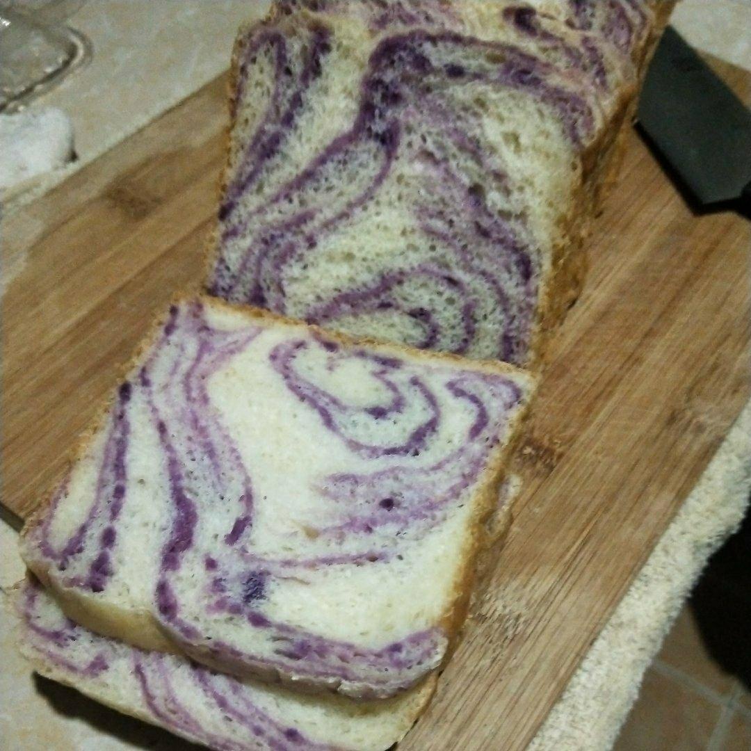 紫薯大理石纹吐司