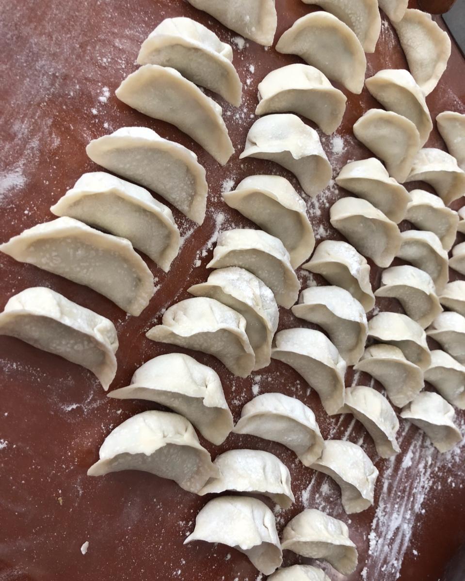 冬至饺子——自制饺子皮 香菜馅饺子