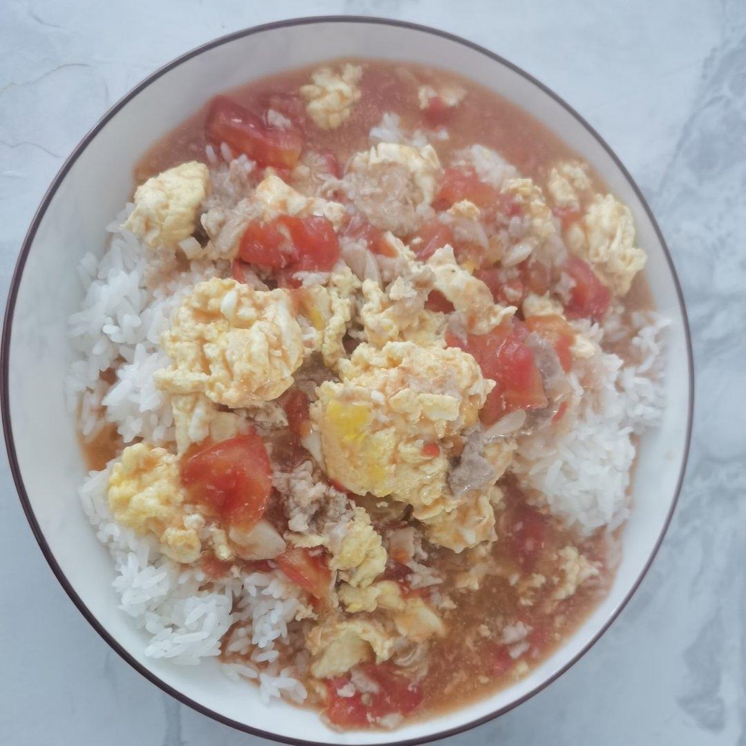 酸甜浓郁～超开胃🔥番茄滑蛋牛肉饭