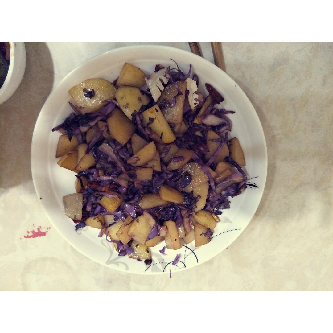 醋溜紫甘蓝