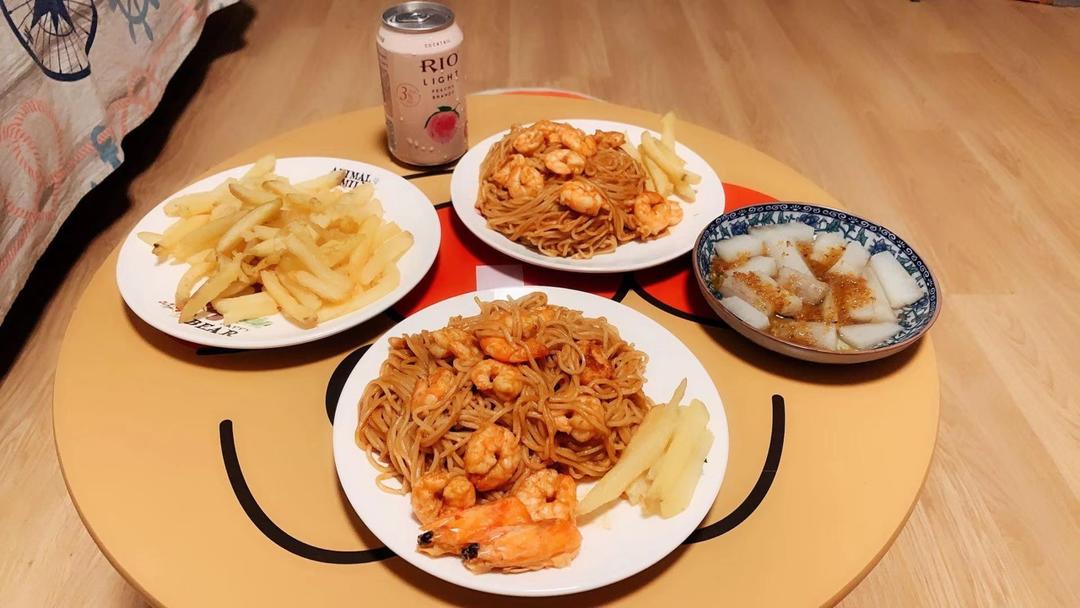 虾油炒面