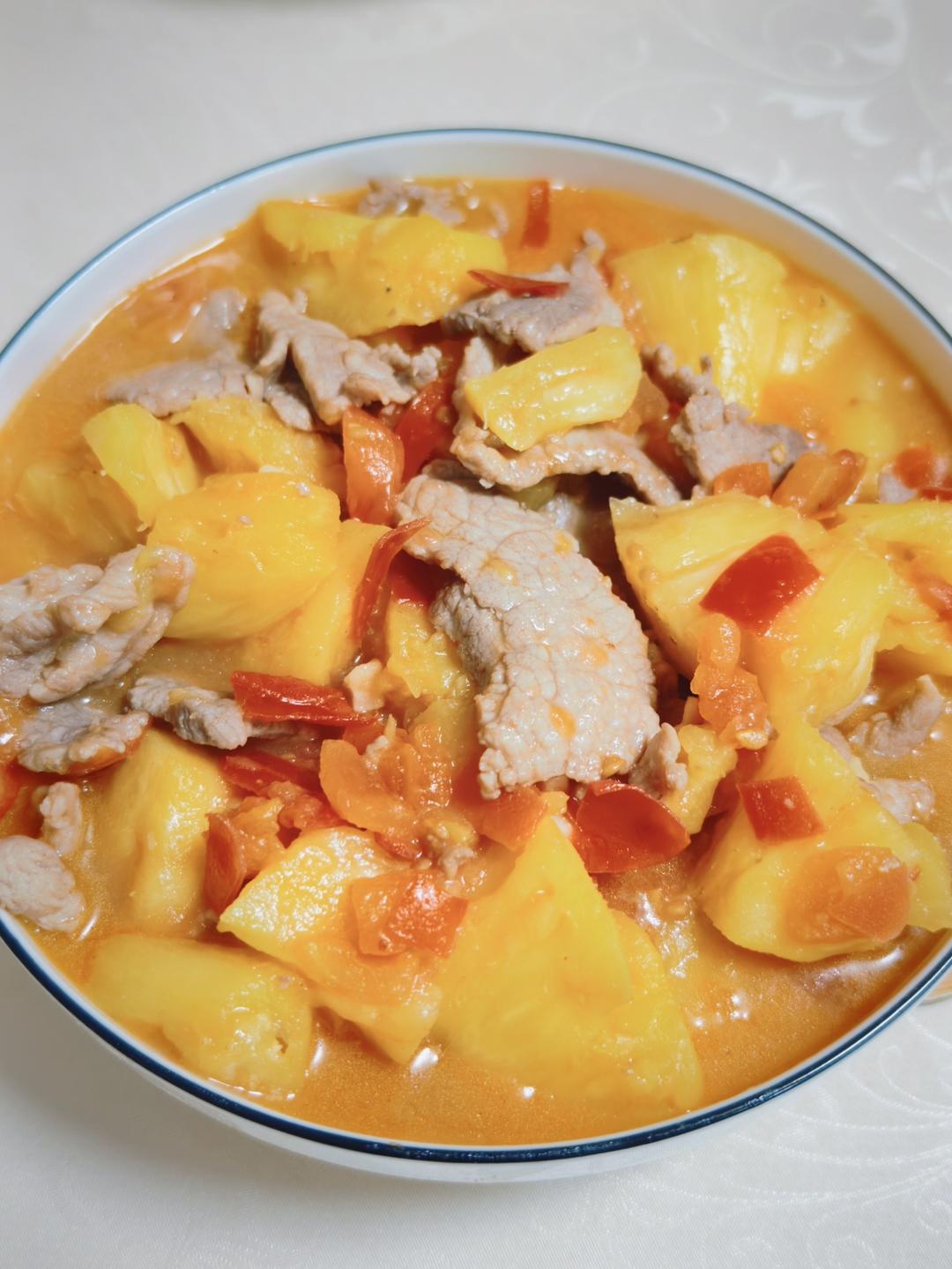 【菠萝小炒肉】