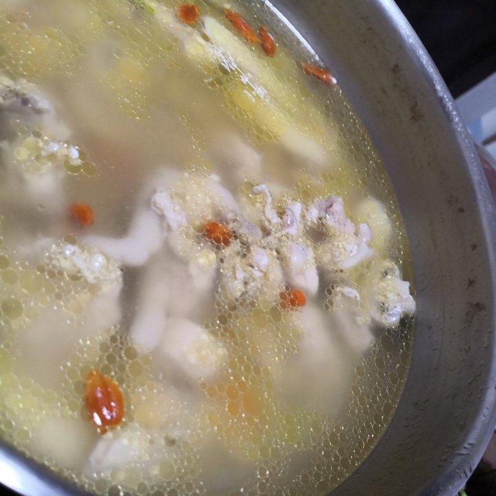 马蹄山药汆烫鸡