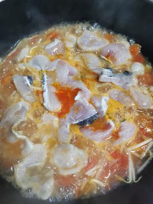 番茄酸汤黑鱼片（一道开胃菜）的做法 步骤3