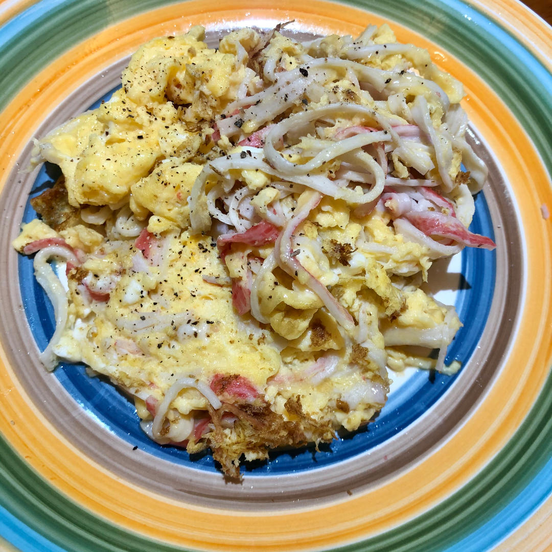 减脂餐｜超鲜美的滑蛋蟹柳，低脂高蛋白