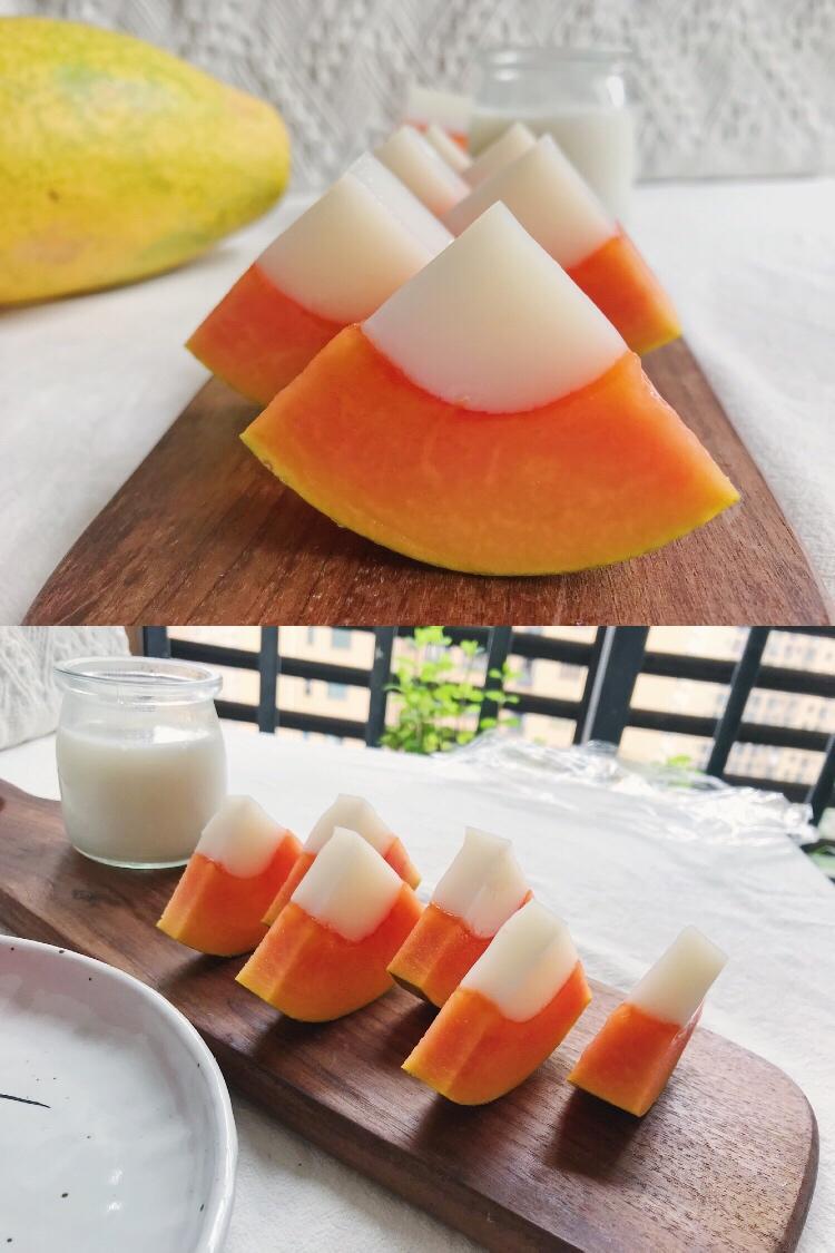 🔥不用烤箱🉐小甜品🔥木瓜椰奶冻的做法