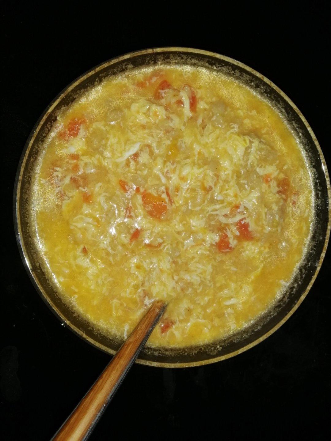 番茄鸡蛋疙瘩汤