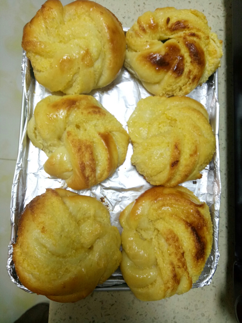 美的小烤箱黄油椰蓉面包的做法