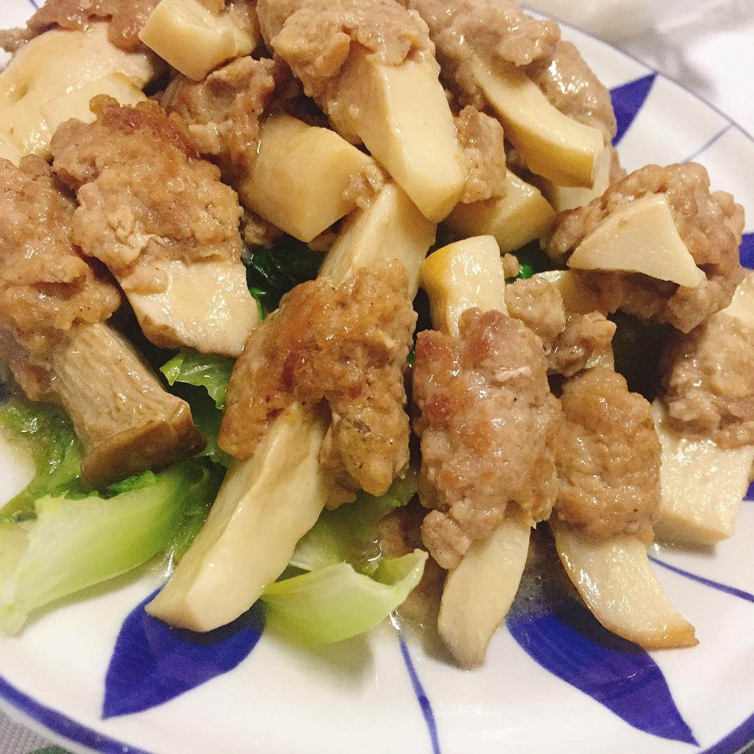 杏鲍菇酿肉卷