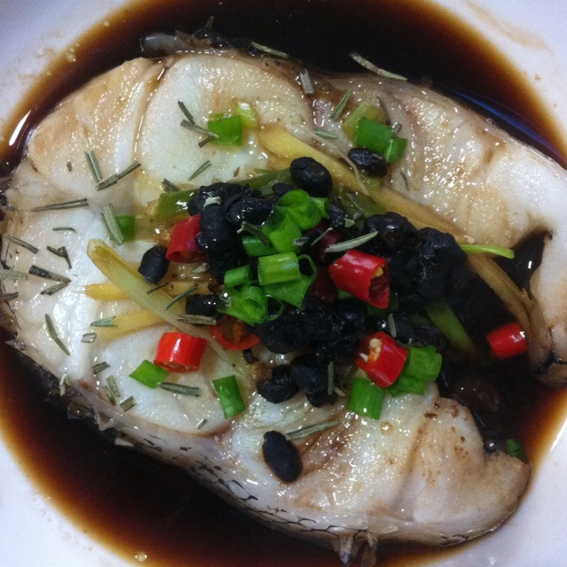 豆豉辣椒蒸鳕鱼