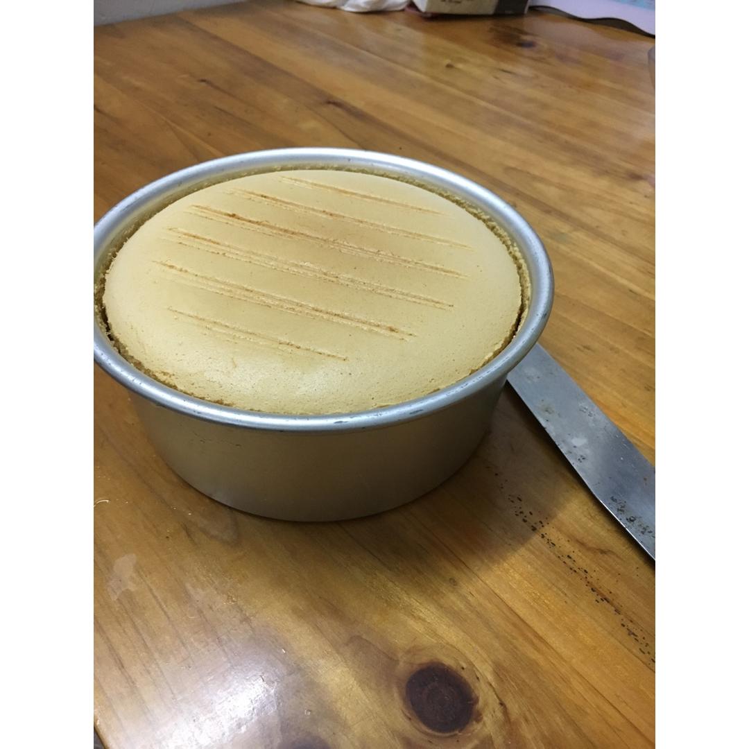 超好记八寸戚风蛋糕（后蛋法）