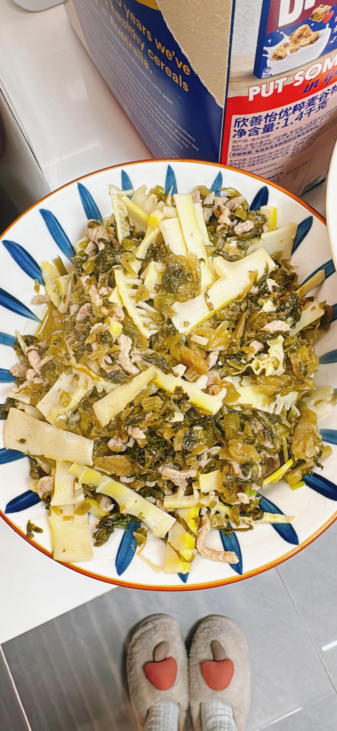 雪菜笋丝炒肉丝❗️可拌饭、搭粥、下面条