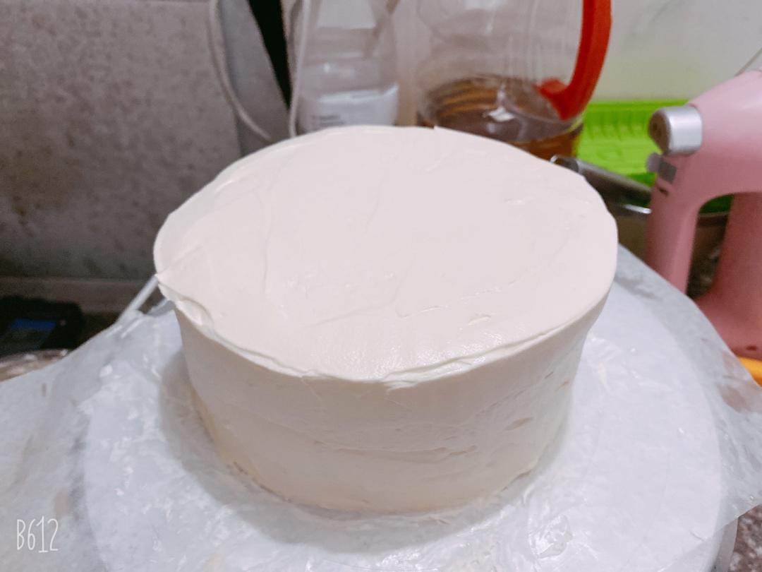 6寸加高草莓奶油蛋糕