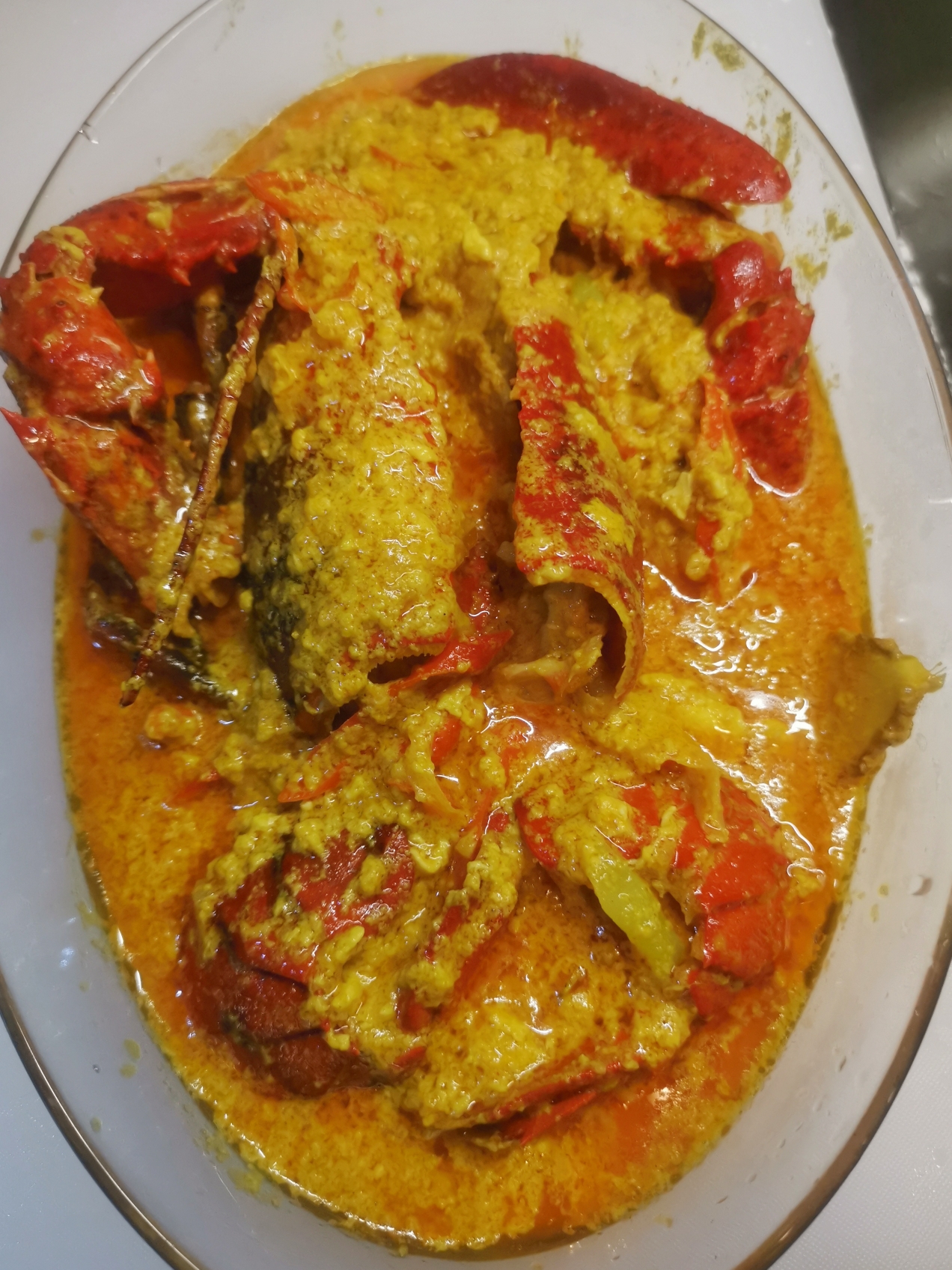 泰式黄金咖喱龙虾的做法