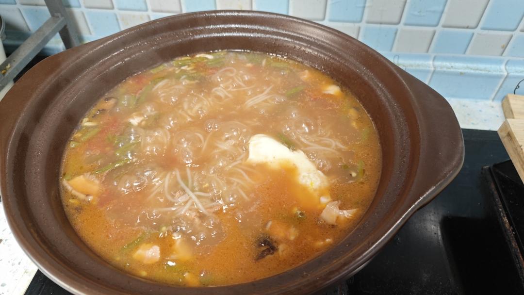 酸豆角牛肉沫米粉