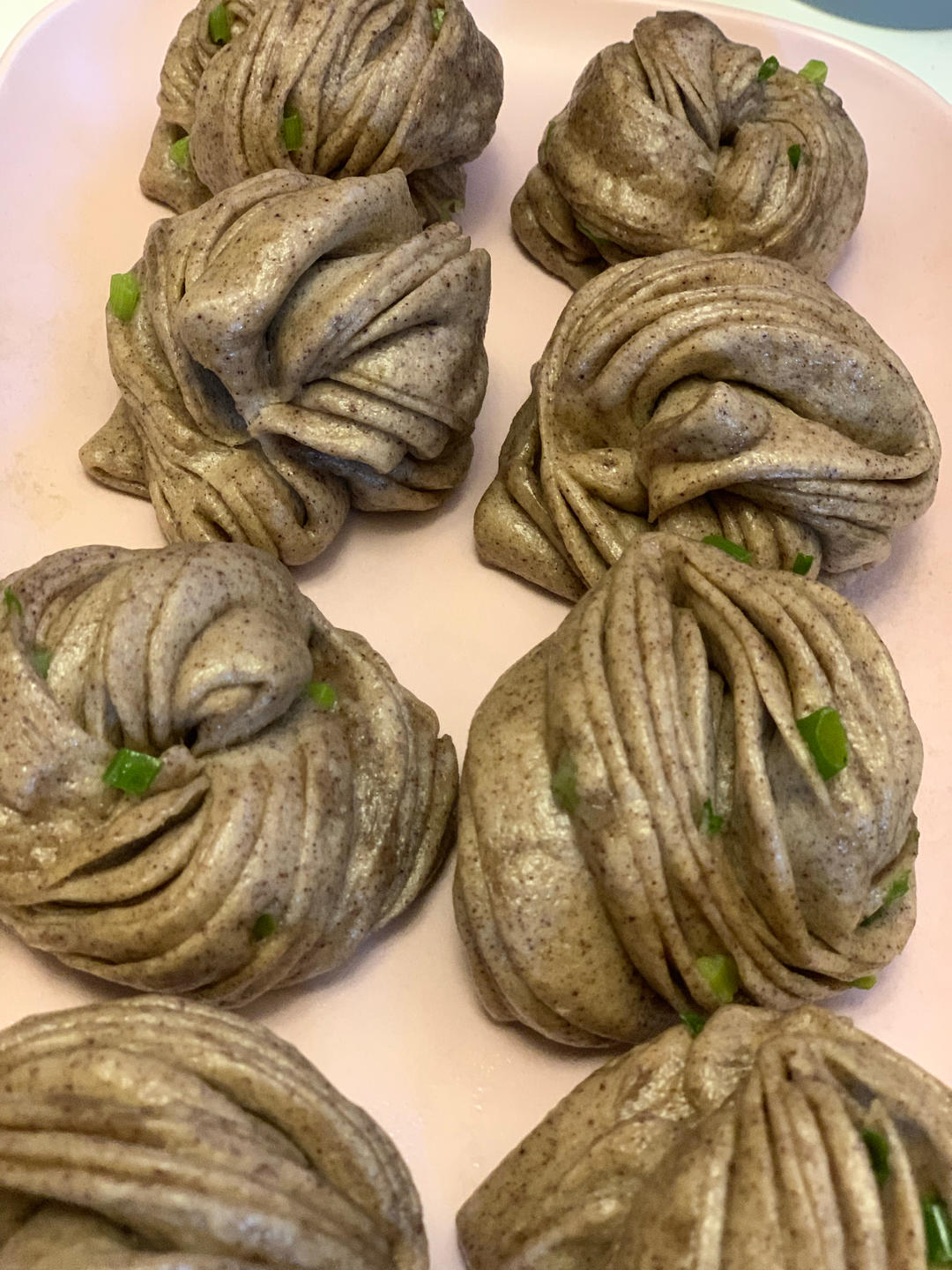 葱油花卷，一根筷子卷出漂亮的造型