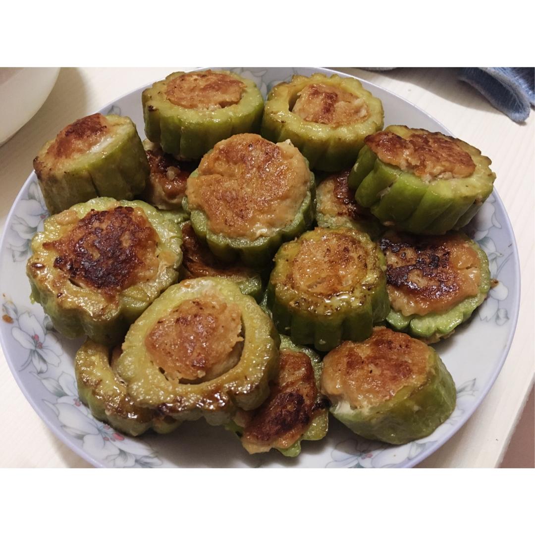 香煎苦瓜酿肉