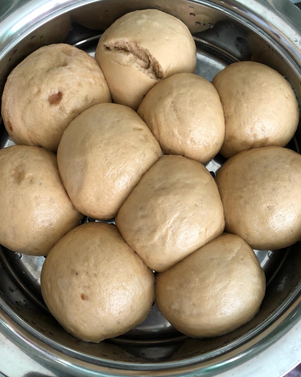 有着面包口感的红糖馒头（一次发酵）