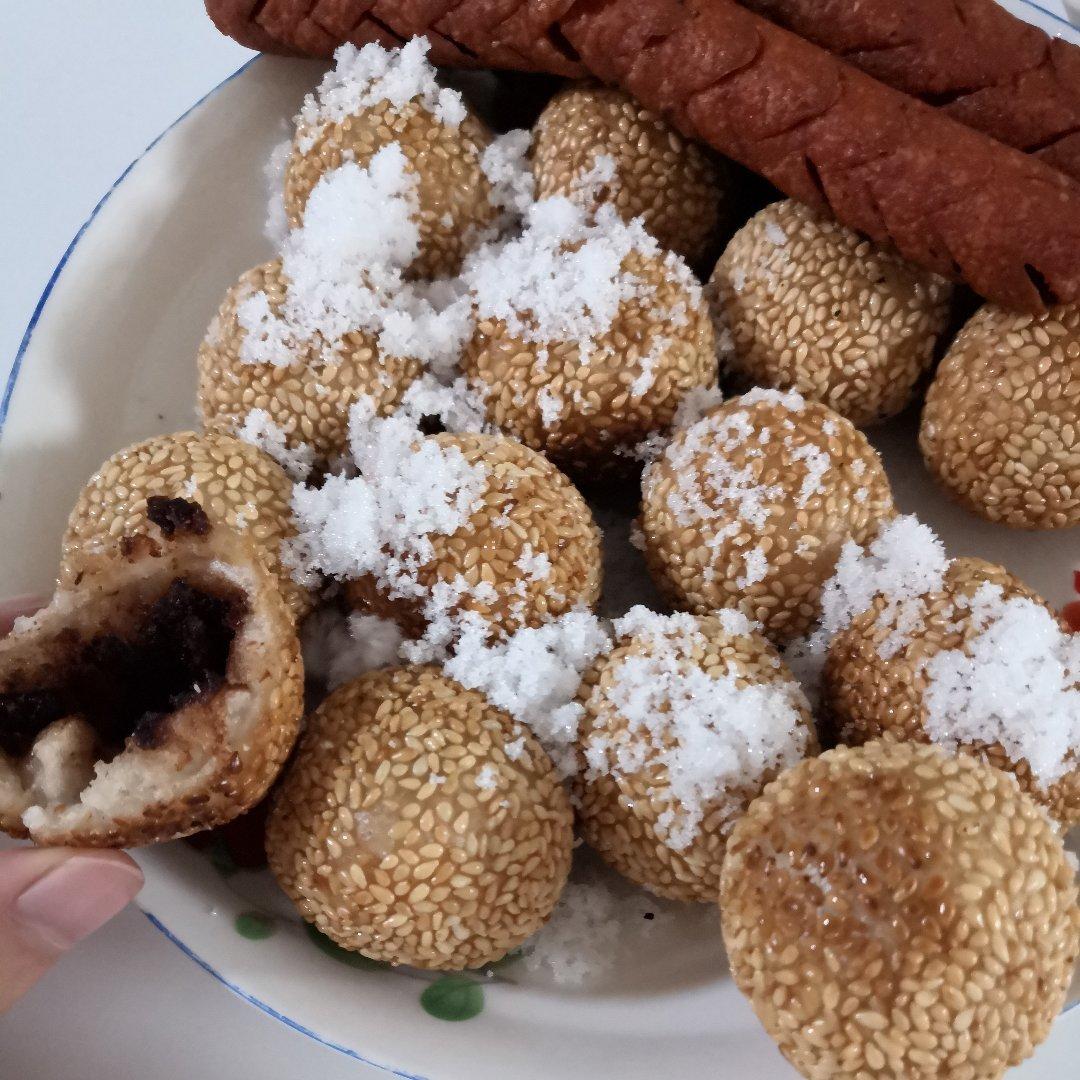 南瓜空心芝麻球