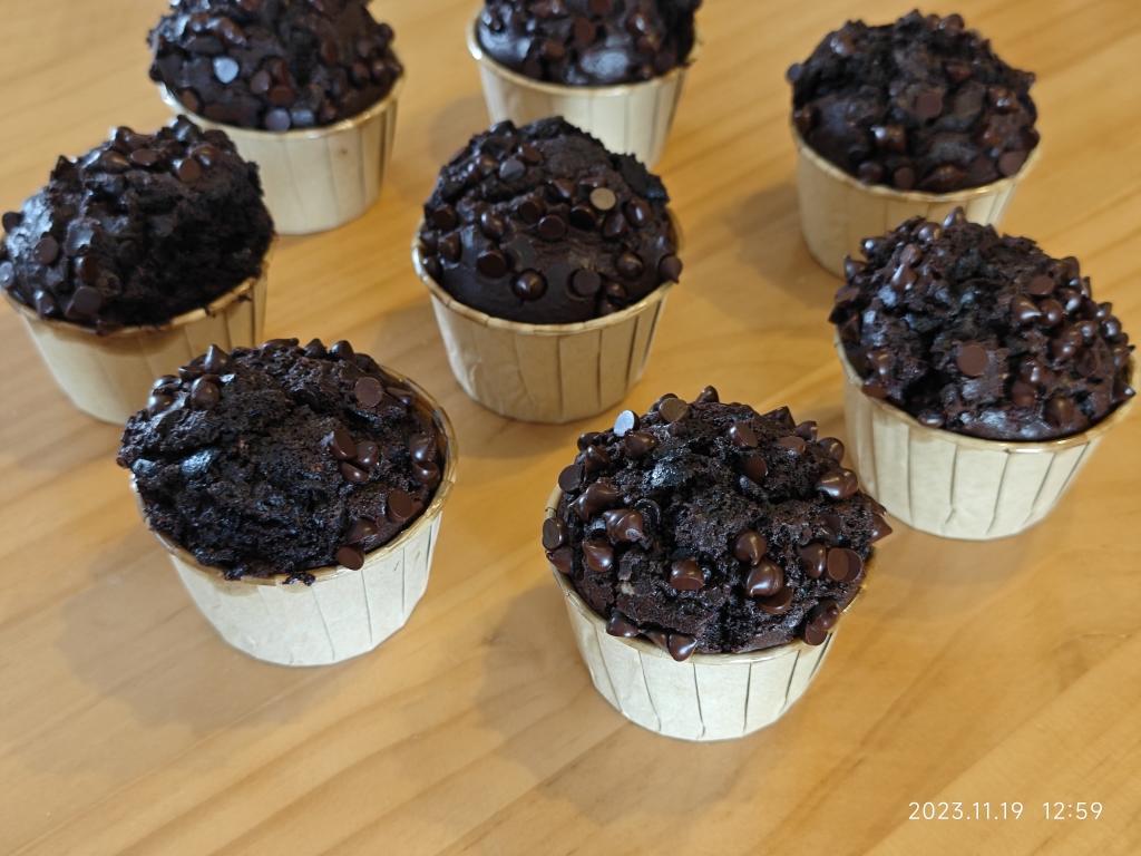 在家做巧克力蘑菇头麦芬蛋糕🍫