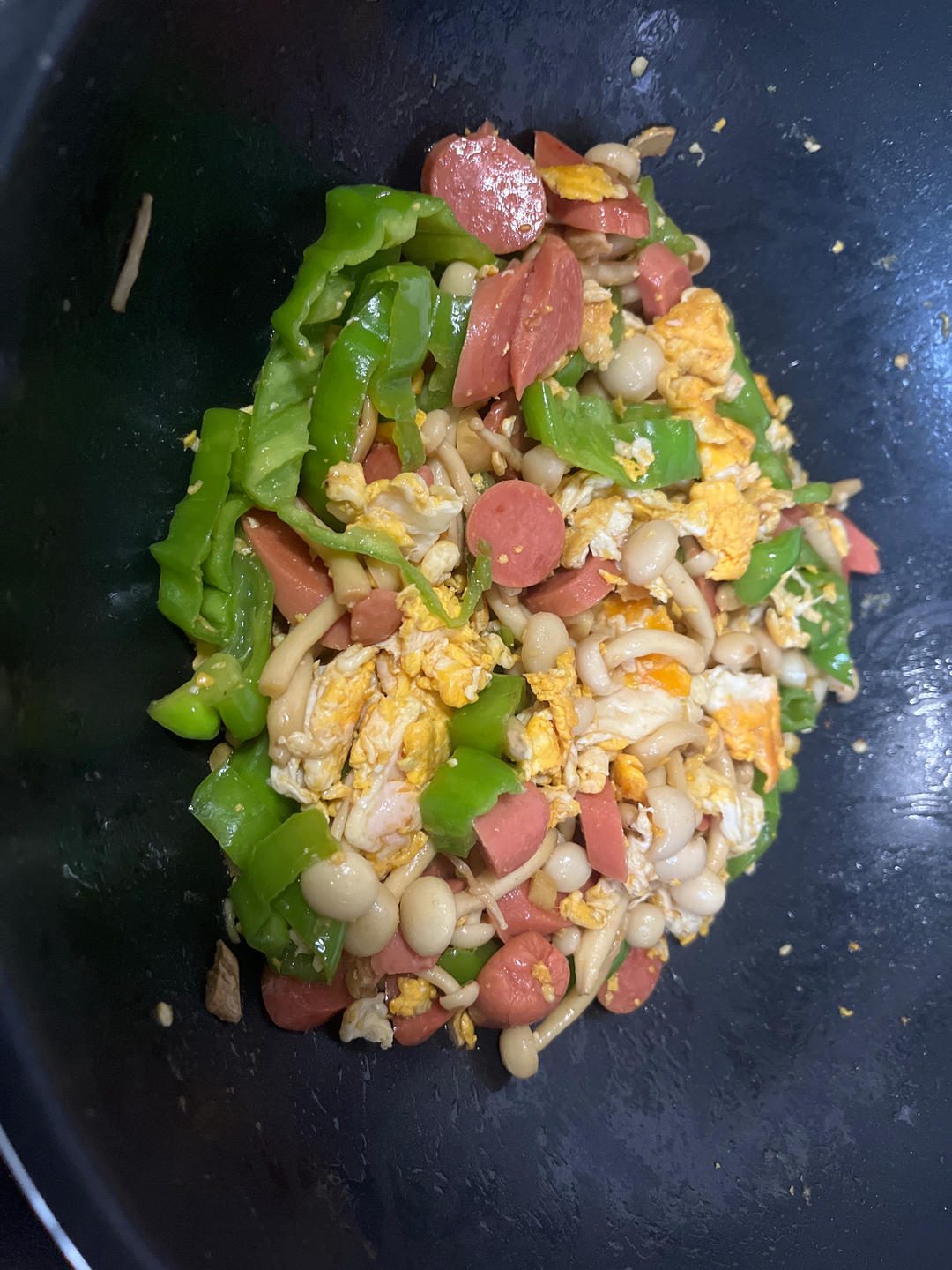 白玉菇炒火腿