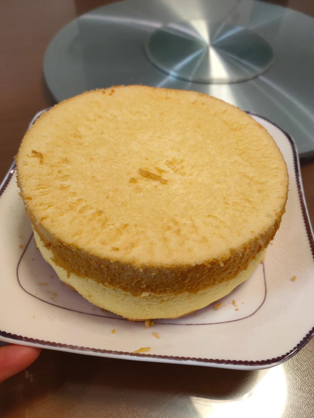 用空气炸锅做6寸戚风蛋糕，新手一次成功