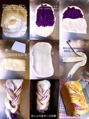 大理石纹紫薯牛奶吐司的做法 步骤1