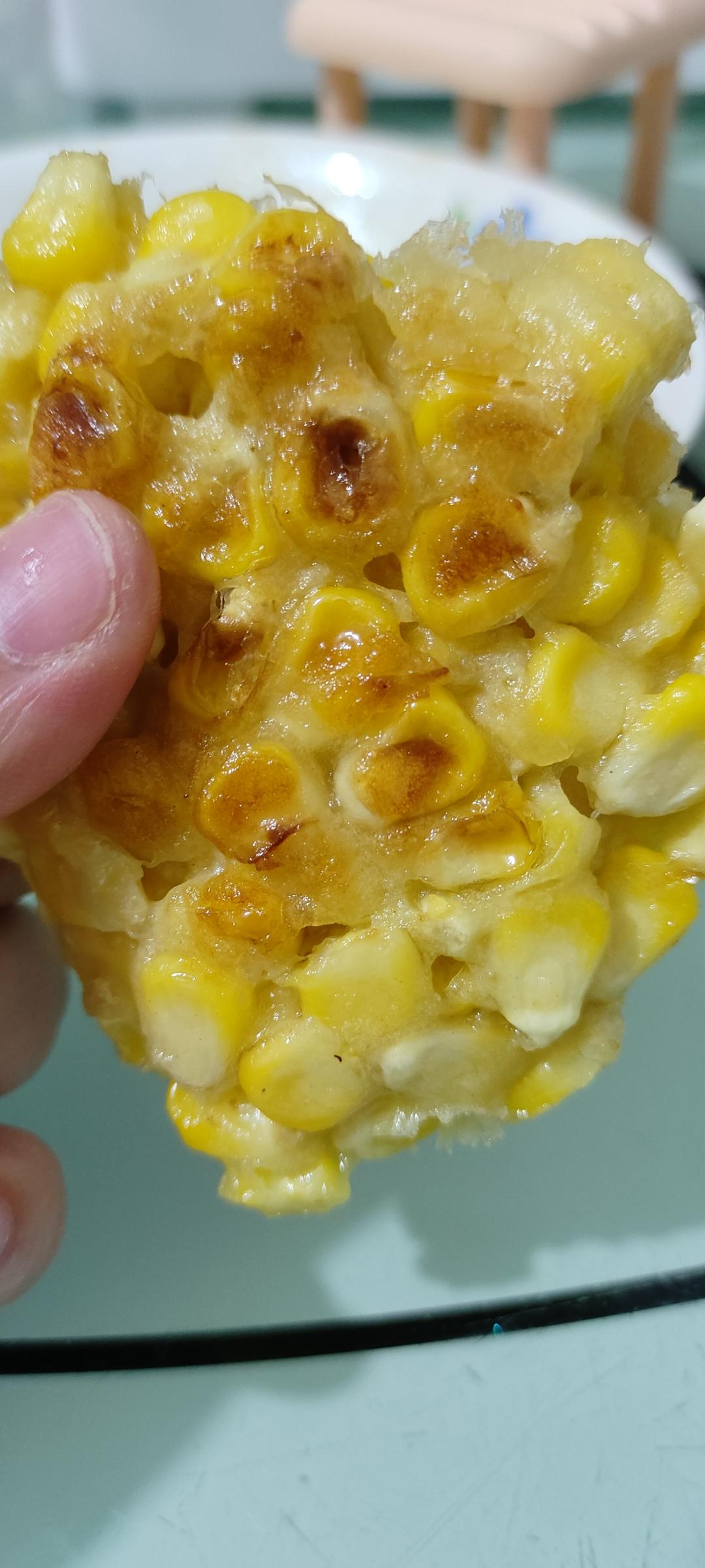 无敌好吃的奶香玉米烙，一次就成功！