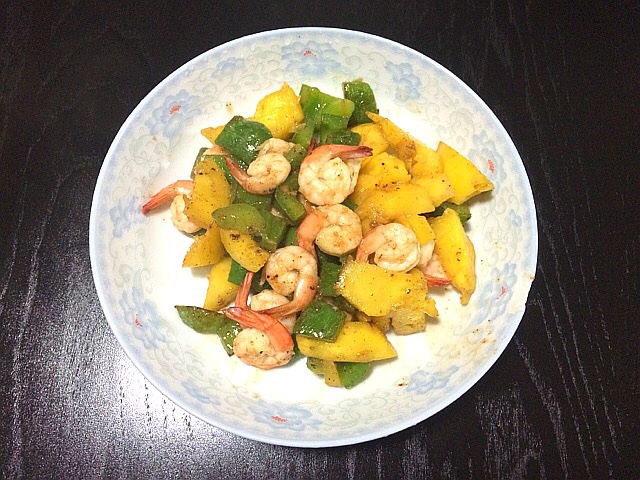 菠萝炒虾仁