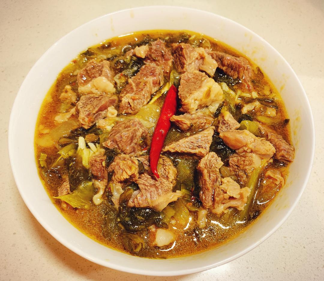 古法老坛酸菜牛肉的做法