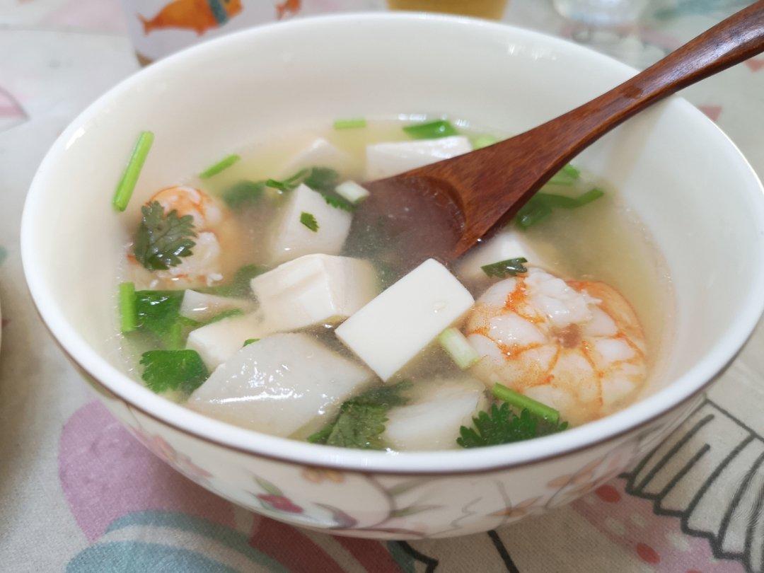 虾仁豆腐汤