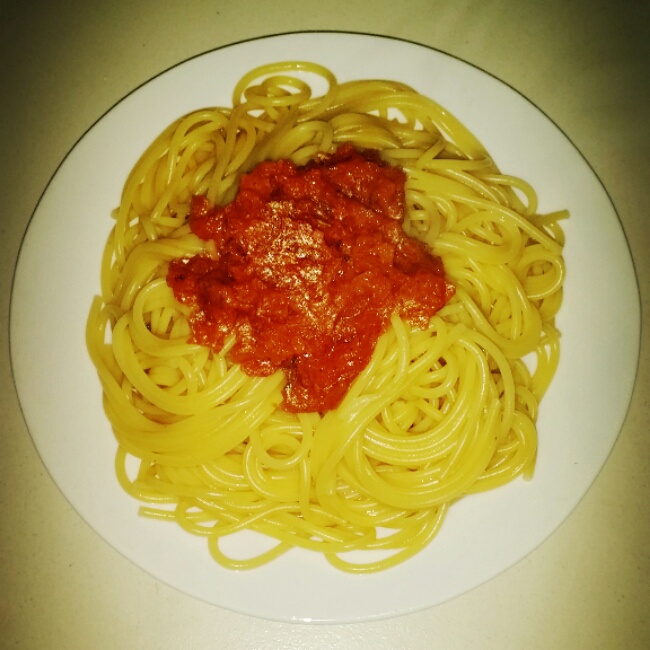 番茄肉酱意大利面