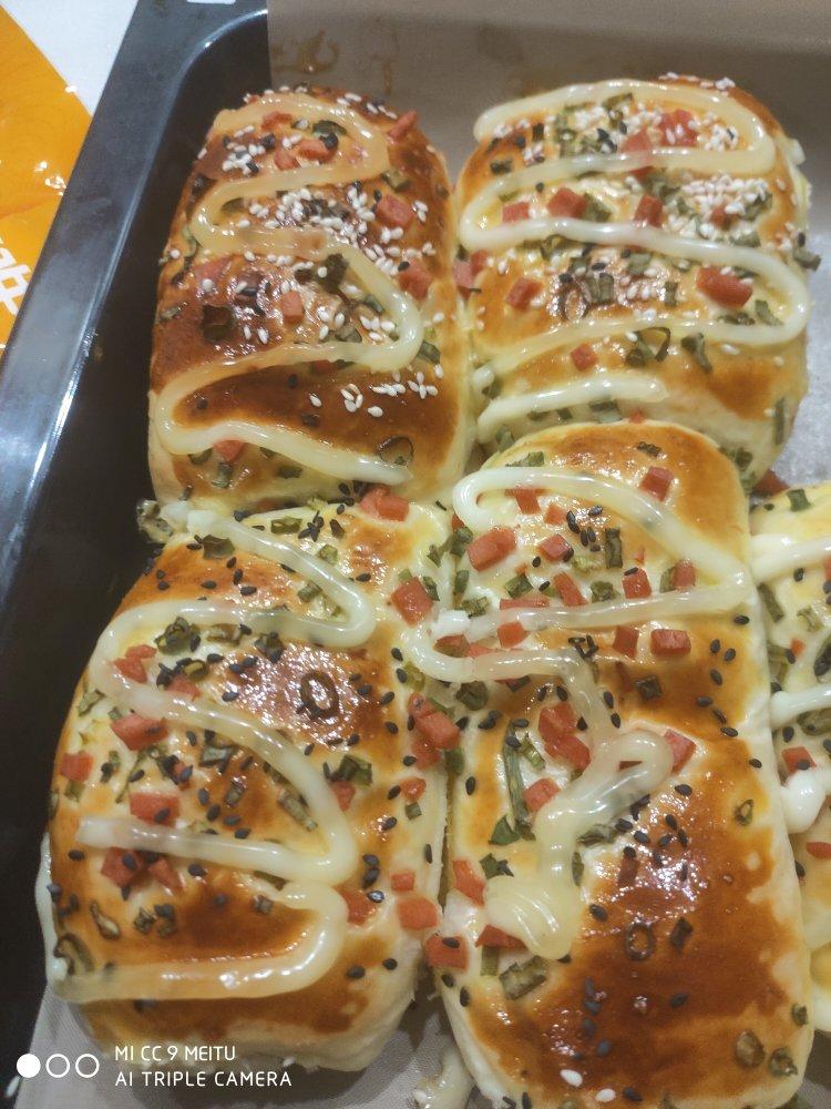 香葱火腿肉松面包