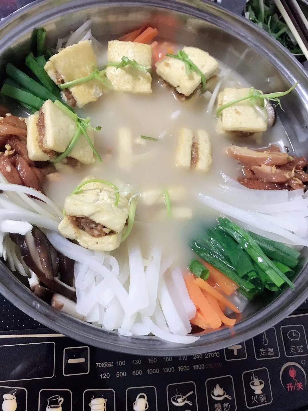 韩式豆腐火锅的做法 步骤12