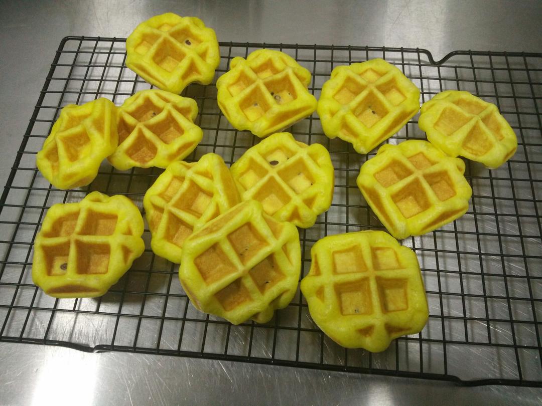 南瓜蜜豆华夫饼