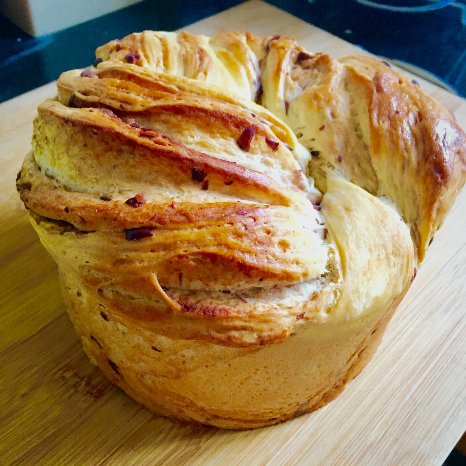 紫薯手撕面包（无需揉出膜）