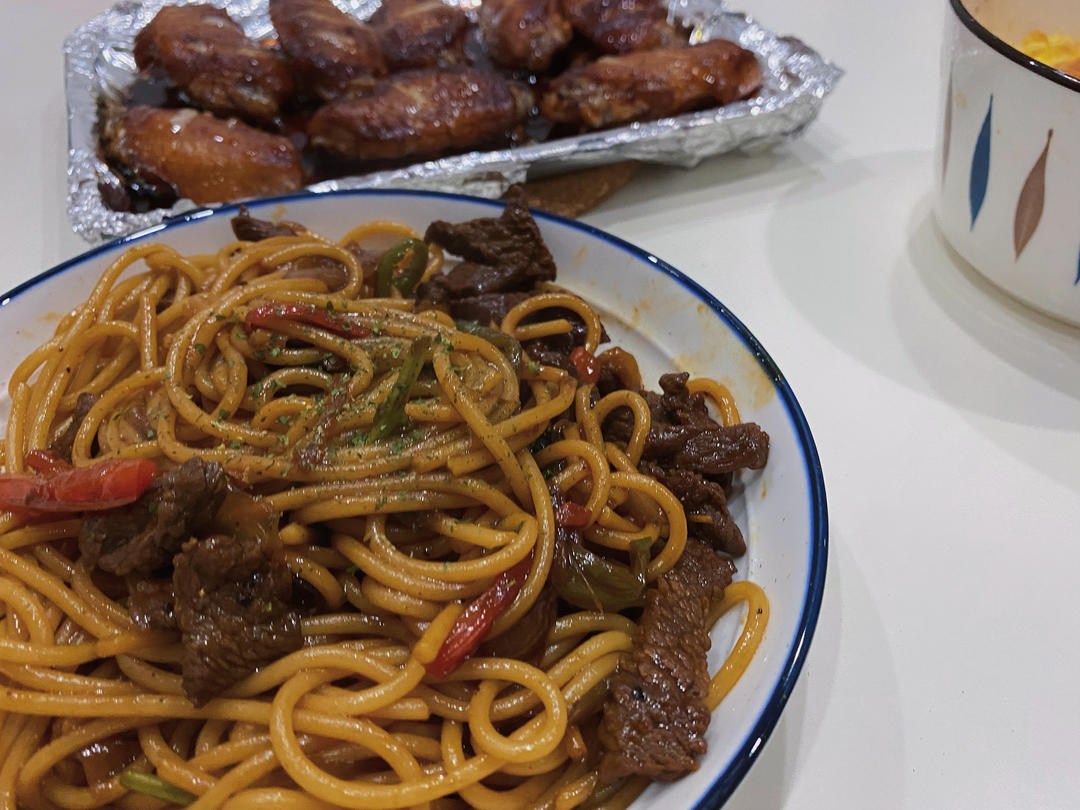 比餐厅好吃的黑椒牛柳意面🍝零失败简单教程