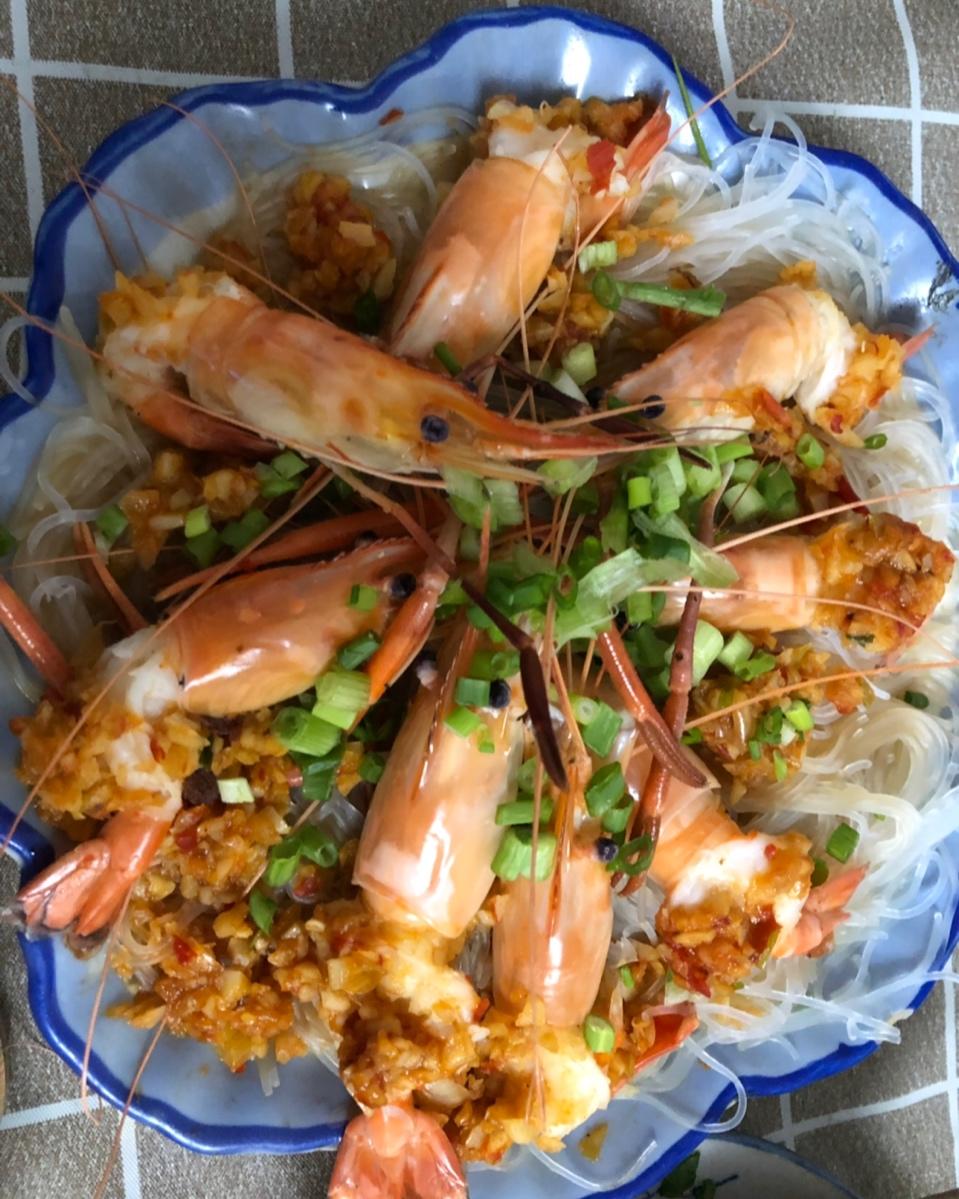 蒜蓉粉丝蒸虾
