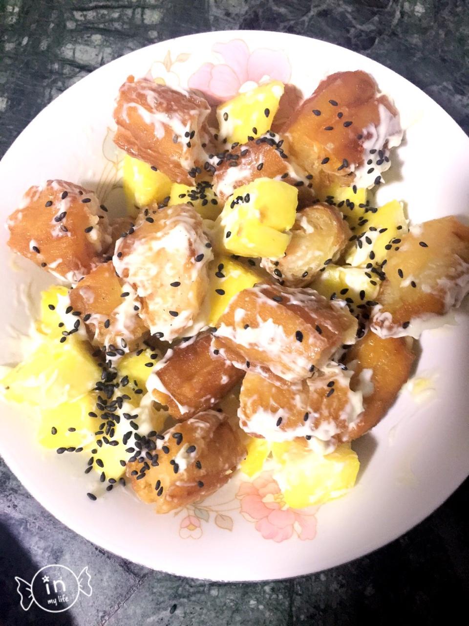 菠萝油条虾