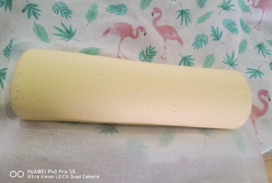 超清新｜斑斓椰香奶冻蛋糕卷｜卷不裂