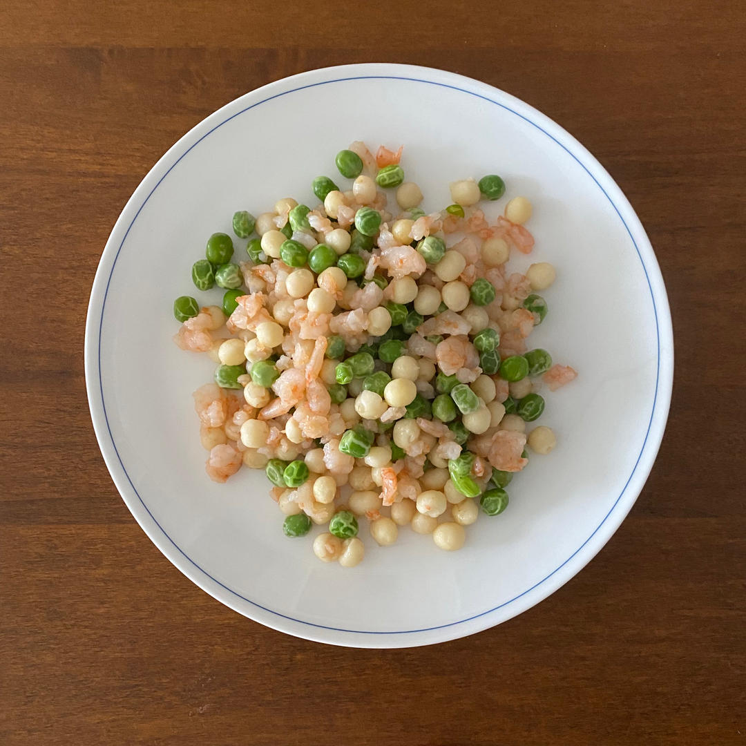 鸡头米甜豆炒虾仁