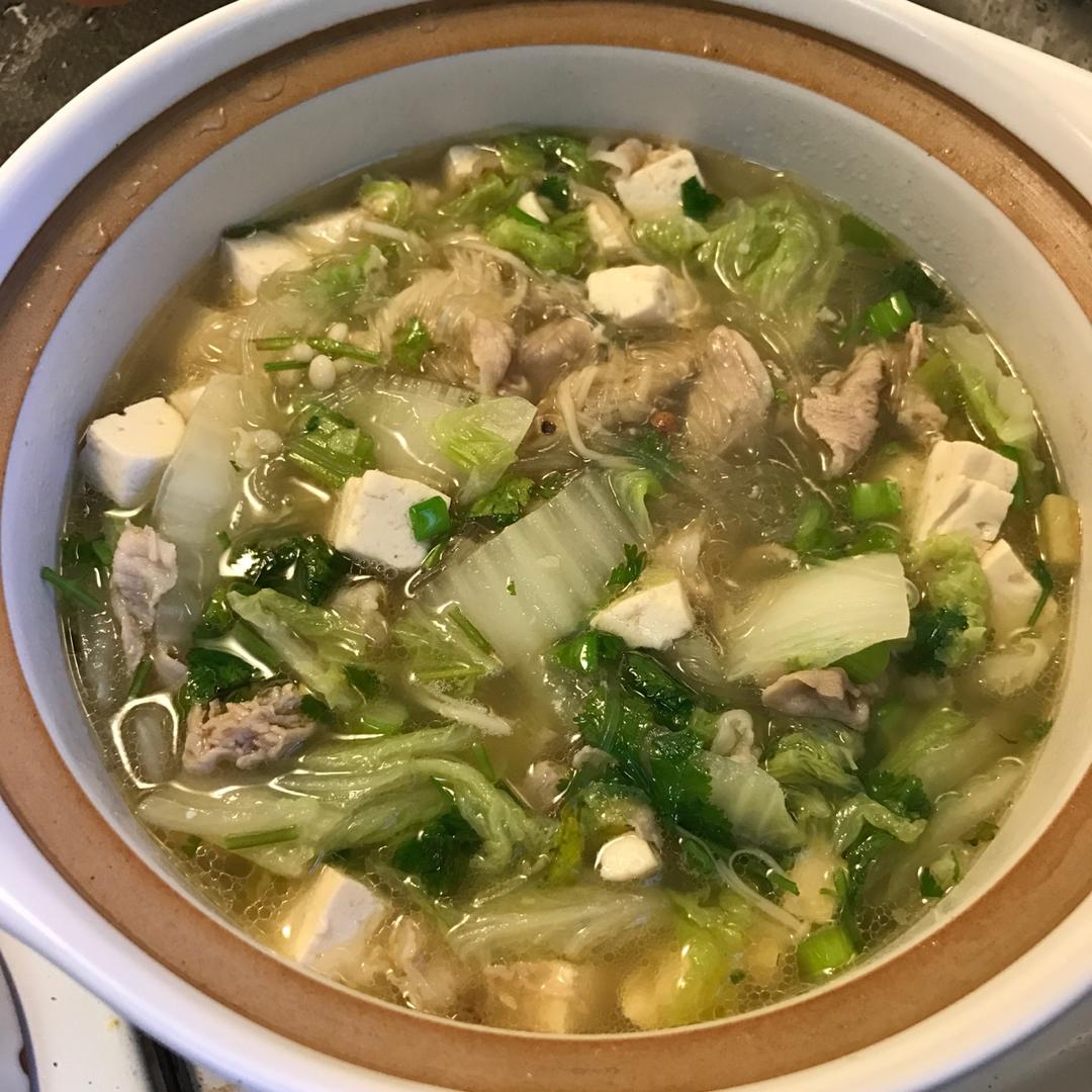 白菜豆腐锅