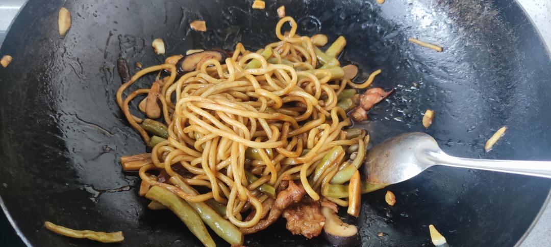 地道老北京扁豆焖面 豆角焖面 太好吃小心吃撑哦