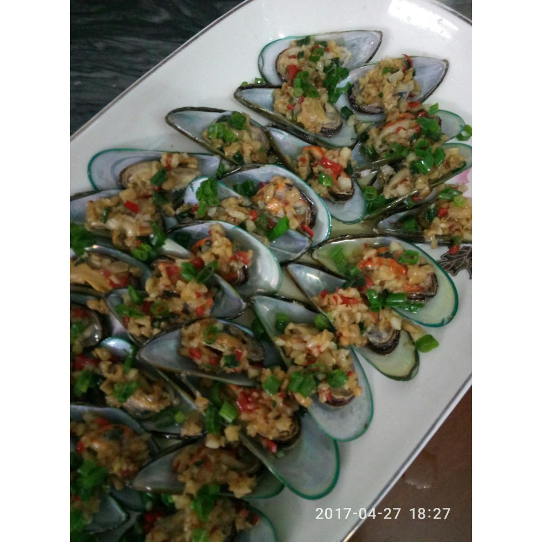 【山姆厨房】蒜蓉蒸青口贝