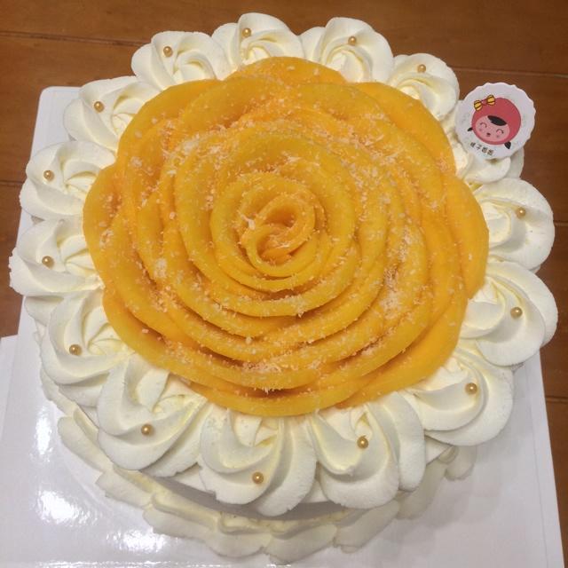 芒果花蛋糕的做法