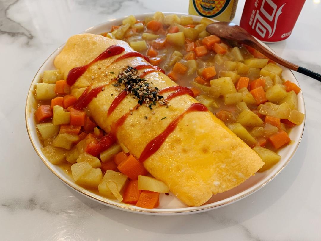 这是头牌了丨好吃的飞起来～🍛咖喱蛋包饭