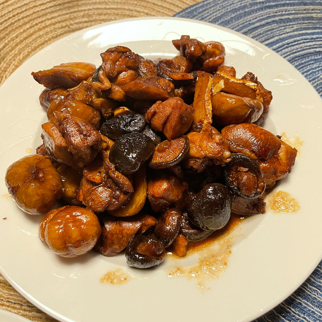 【栗子烧鸡】鸡肉都给你吃，栗子归我~