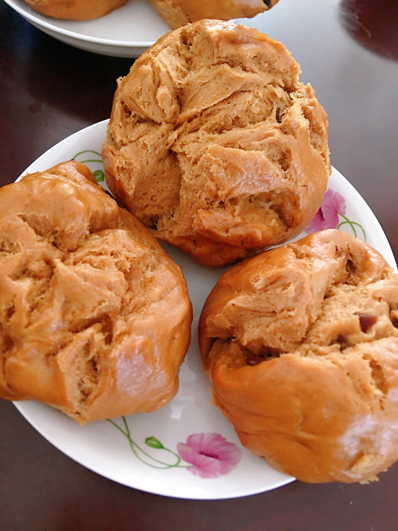 一直被模仿，从未被超越——自然开花红糖枣馒头（更加松软版）